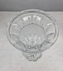 AYAKLI LÜKS CAM VAZO ŞEFFAF 29X17 CM