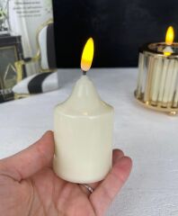 PİLLİ DOĞAL LED MUM 10X5 CM