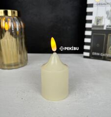 PİLLİ DOĞAL LED MUM 10X5 CM