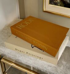 2'Lİ KUMAŞ KAPLI DEKORATİF KİTAP KUTUSU SETİ HARDAL VE AÇIK KAHVE