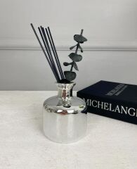 LÜKS SERAMİK ODA KOKUSU KOKU DAHİL GÜMÜŞ