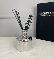 LÜKS SERAMİK ODA KOKUSU KOKU DAHİL GÜMÜŞ