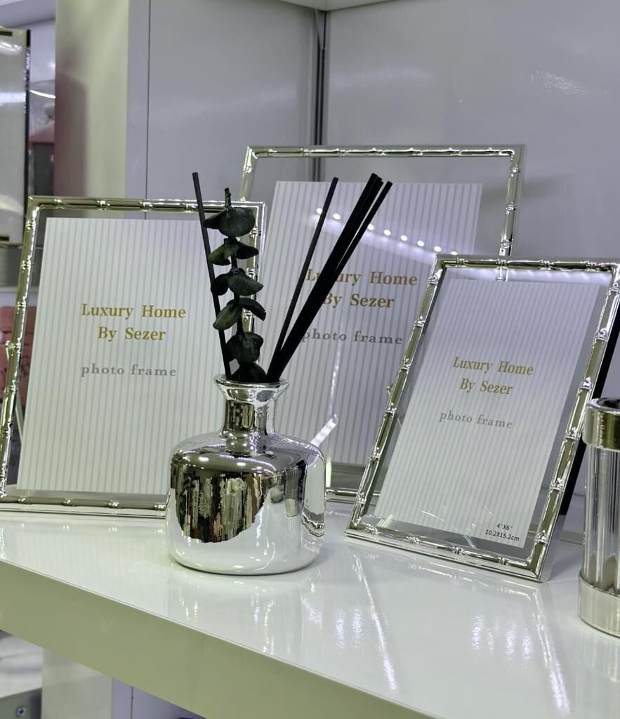 LÜKS SERAMİK ODA KOKUSU KOKU DAHİL GÜMÜŞ