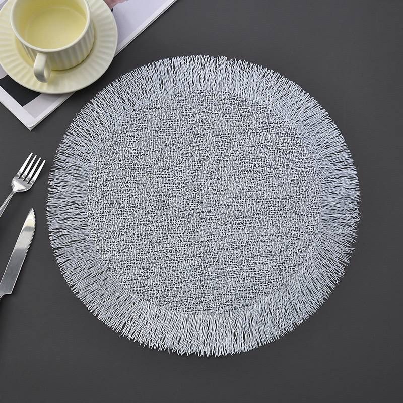 6'LI YUVARLAK LATEKS SUPLA AMERİKAN SERVİSİ SAÇAKLI MODEL GÜMÜŞ