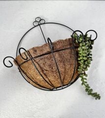 COCO ASKILI KAPI DUVAR BALKON SEPETİ ÇİÇEKLİK BÜYÜK BOY