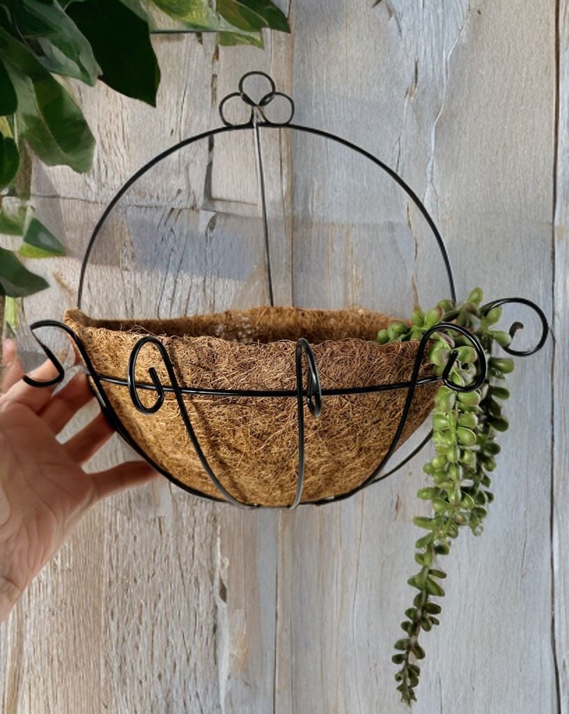 COCO ASKILI KAPI DUVAR BALKON SEPETİ ÇİÇEKLİK BÜYÜK BOY