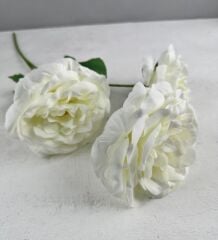 3'LÜ YAPAY UZUN GÜL BUKETİ BEYAZ