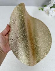 LATEKS 6'LI YUVARLAK SUPLA HASIR GOLD