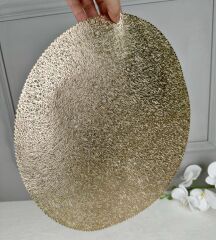 LATEKS 6'LI YUVARLAK SUPLA HASIR GOLD