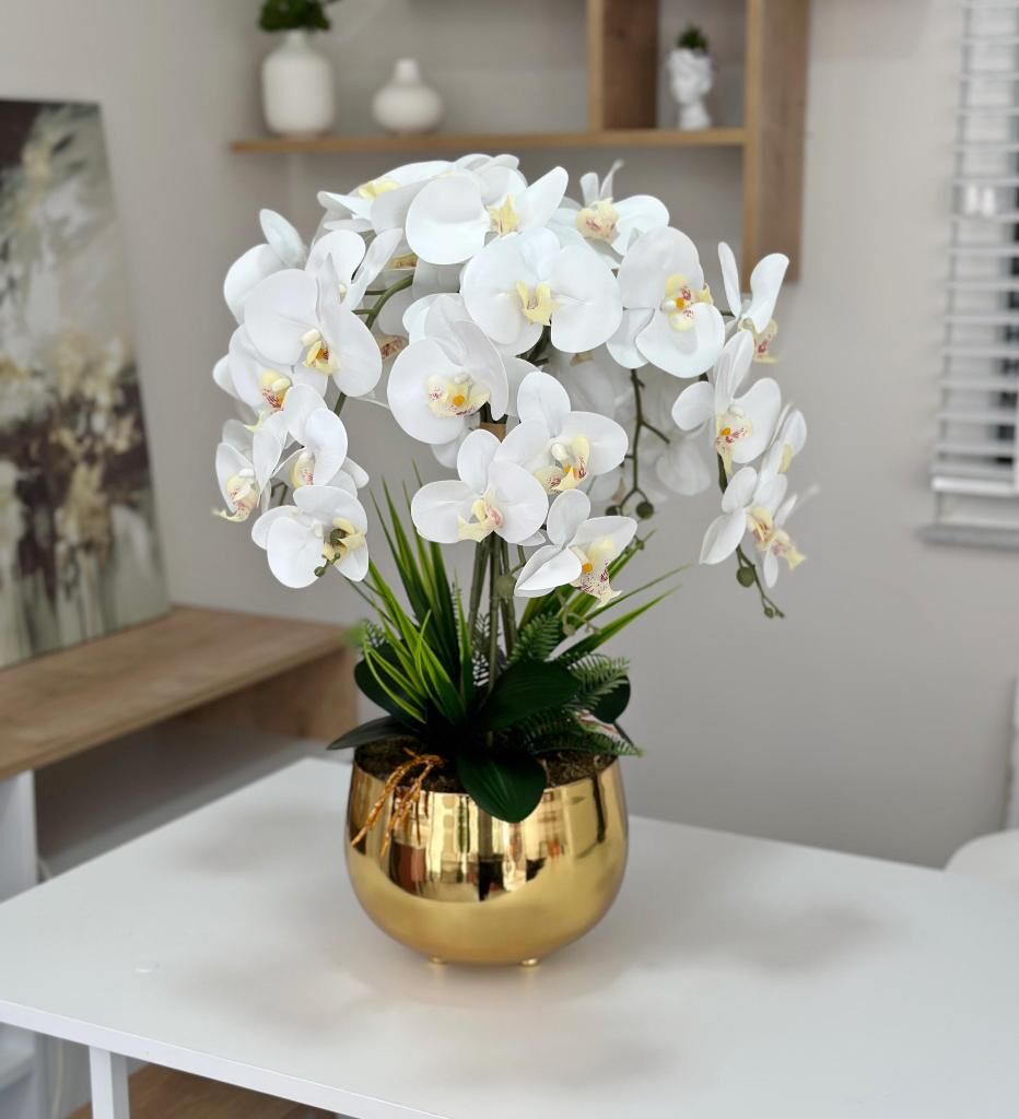 GOLD JAPON VAZODA 6 DAL ISLAK ORKİDE ARANJMANI