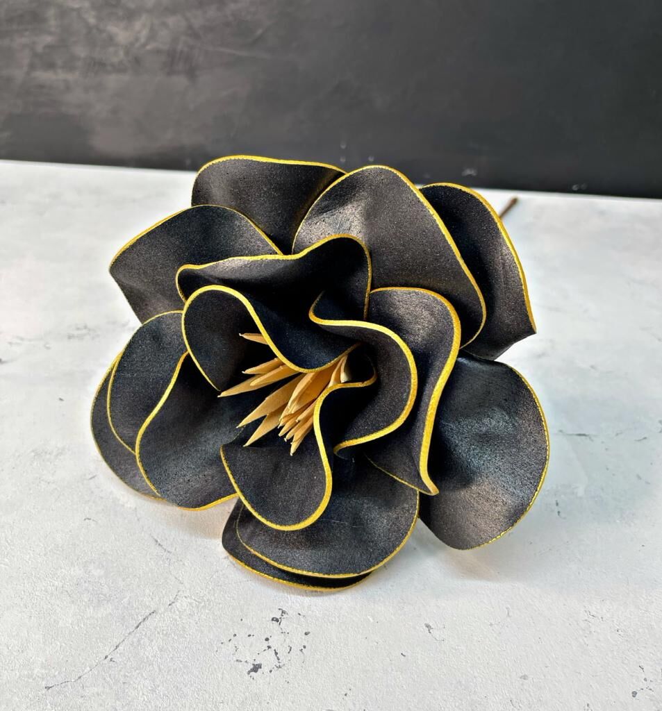 LATEKS EVA ÇİÇEK SİYAH