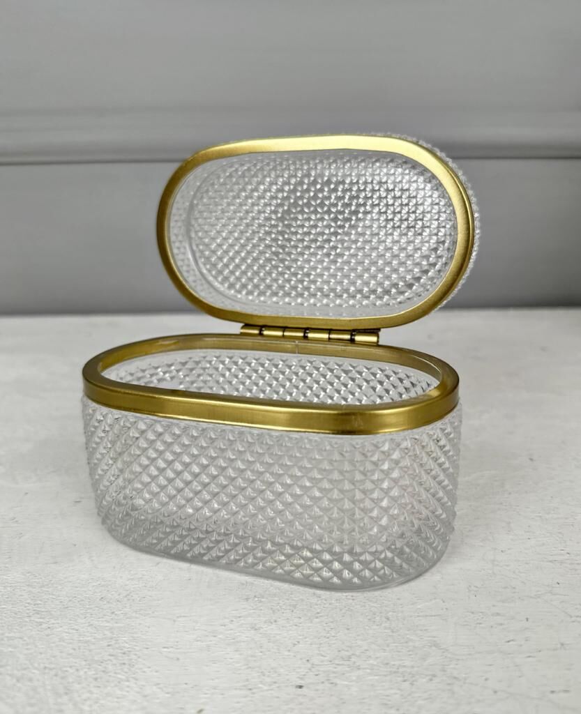 KRİSTAL CAM MÜCEVHER KUTUSU ZIMBA DESEN