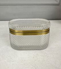 KRİSTAL CAM MÜCEVHER KUTUSU ZIMBA DESEN