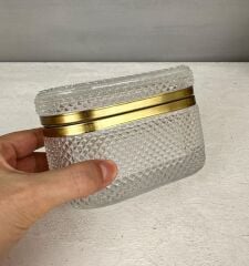 KRİSTAL CAM MÜCEVHER KUTUSU ZIMBA DESEN