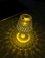 ABAJUR MODEL MİNİ LED MASA LAMBASI PRİZMA 12 CM