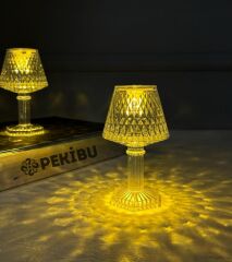 ABAJUR MODEL MİNİ LED MASA LAMBASI PRİZMA 12 CM