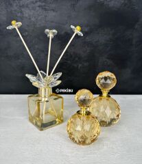 KRİSTAL TEPELİ KOKU ŞİŞESİ BAL GOLD