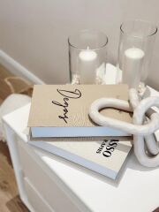 2'Lİ KUMAŞ KAPLI DEKORATİF KİTAP KUTUSU SETİ