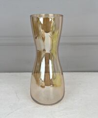 KUM SAATİ MODEL UZUN CAM VAZO GOLD 30 CM