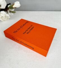 KUMAŞ KAPLI DEKORATİF KİTAP KUTUSU TURUNCU