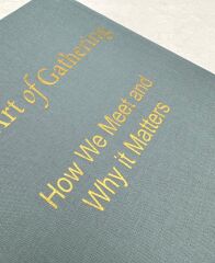 KUMAŞ KAPLI DEKORATİF KİTAP KUTUSU KAROLİNA MAVİ GOLD