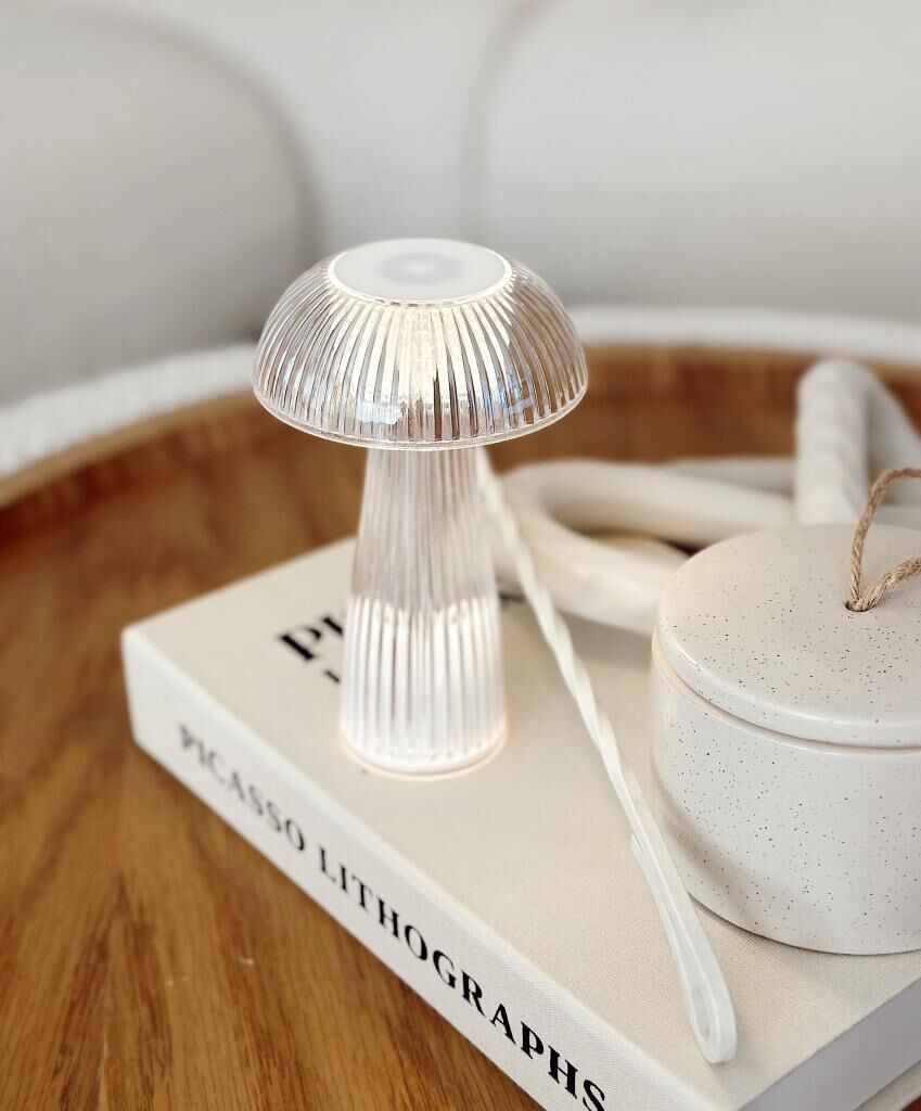 MANTAR MODEL PİLLİ LED LAMBA 15 CM