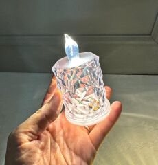PRİZMA PİLLİ LED MUM 9 CM