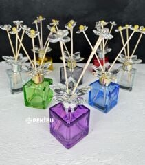 KRİSTAL TEPELİ KOKU ŞİŞESİ ŞEFFAF GOLD