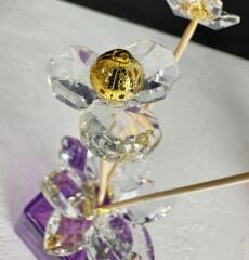 KRİSTAL TEPELİ KOKU ŞİŞESİ MOR GOLD