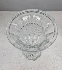 AYAKLI LÜKS CAM VAZO ŞEFFAF 29X17 CM