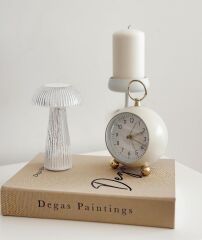 KUMAŞ KAPLI DEKORATİF KİTAP KUTUSU AÇIK KAHVE