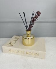 KUMAŞ KAPLI DEKORATİF KİTAP KUTUSU KREM GOLD