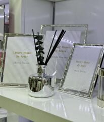 LÜKS SERAMİK ODA KOKUSU KOKU DAHİL GÜMÜŞ