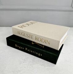 KUMAŞ KAPLI DEKORATİF KİTAP KUTUSU YEŞİL