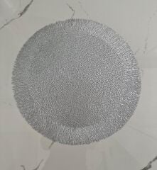 6'LI YUVARLAK LATEKS SUPLA AMERİKAN SERVİSİ SAÇAKLI MODEL GÜMÜŞ