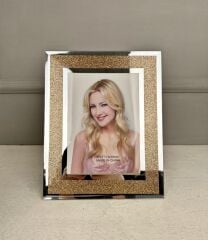 2'Lİ GOLD SİMLİ AYNALI ÇERÇEVE SETİ