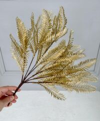 YAPAY YELPAZE ÇİÇEK MAT GOLD