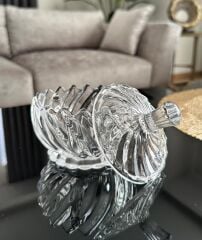 KAPAKLI CAM ŞEKERLİK LOKUMLUK BURGU MODEL 8 CM
