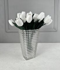 CAM PİRAMİT VAZO ŞEFFAF 22x13 CM