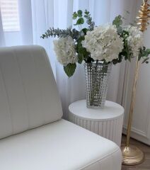 CAM PİRAMİT VAZO ŞEFFAF 22x13 CM