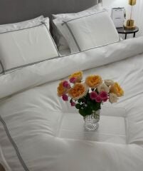 AYAKLI CAM SÜTUN VAZO ŞEFFAF 18 CM