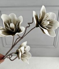 3'LÜ TOMURCUKLU YAPAY LATEKS ÇİÇEK VİZON