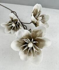 3'LÜ TOMURCUKLU YAPAY LATEKS ÇİÇEK VİZON