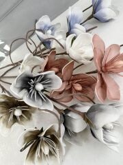 3'LÜ TOMURCUKLU YAPAY LATEKS ÇİÇEK VİZON