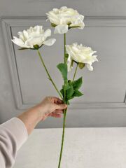 3'LÜ YAPAY UZUN GÜL BUKETİ BEYAZ