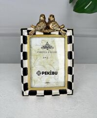 POLYESTER DAMALI LÜKS ÇERÇEVE 13X18 CM