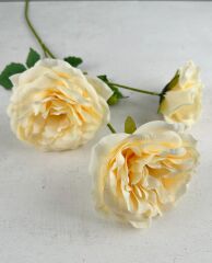 3'LÜ YAPAY UZUN GÜL BUKETİ KREM