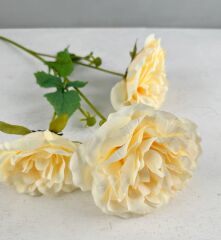 3'LÜ YAPAY UZUN GÜL BUKETİ KREM