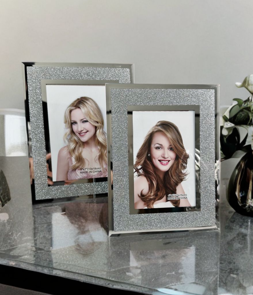 2'Lİ GÜMÜŞ SİMLİ AYNALI ÇERÇEVE SETİ