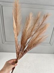 UZUN TÜYLÜ YAPAY YELPAZE ÇİÇEK BUKETİ VİZON